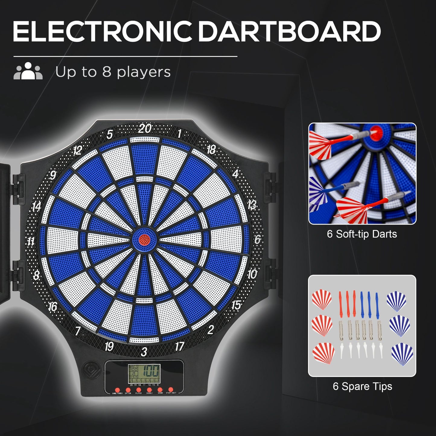 Electronic Dartboard – 31 Games for Home Play