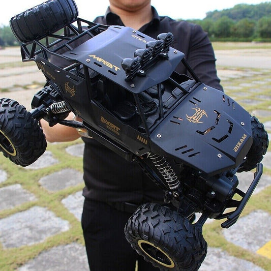 🚙 UK Rc Car Rock Crawler Rechargeable Off Road Truck 4WD, Metal Shell LED Headlights RC Remote Control Off Road Car Truck  👉 RC Rock Crawler 4WD – Off-Road Truck