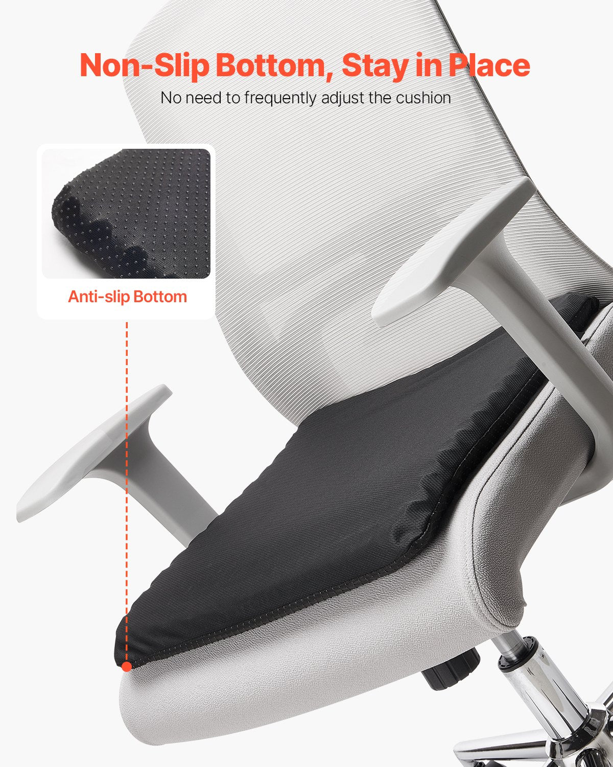 Seat Cushion, Cooling Gel Seat Cushion For Pressure Relief, Soft & Breathable Wheelchair Seat Pad With Removable Cover, Lightweight And Portable For Office, Travel, Car, Airplane