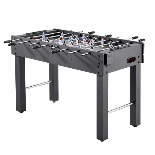 Foosball Table, 121 Cm Standard Size Table, Indoor Full Size Foosball Tables For Home, Family, And Game Room, Durable Soccer Set, Includes 2 Balls, Score Keeper, And 2 Cup Holders