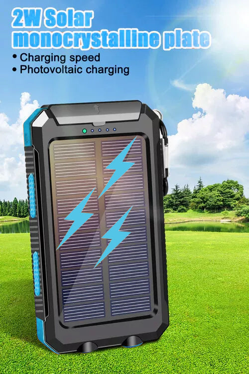 Solar Power Bank – Waterproof Outdoor Charger