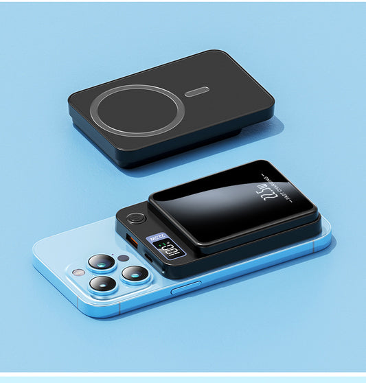 🔋 Magnetic Power Bank Black  👉 Magnetic Power Bank – Fast Charge