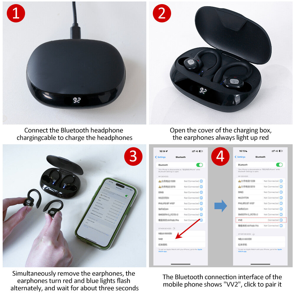 Wireless Sports Earbuds – Secure Fit & Deep Bass