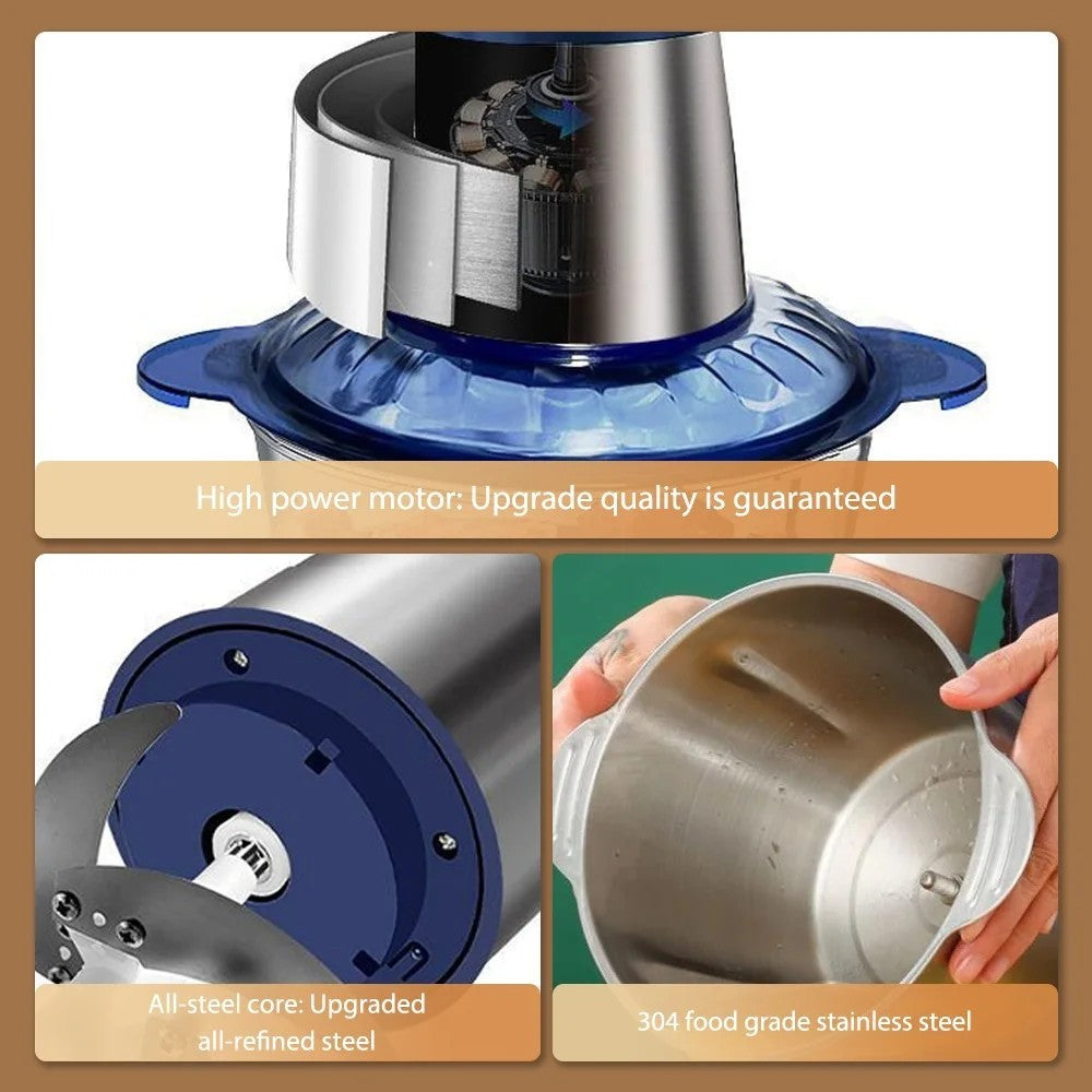 3L Electric Meat Grinder Mincer Mixer Home Blender Food Chopper Processor 300W