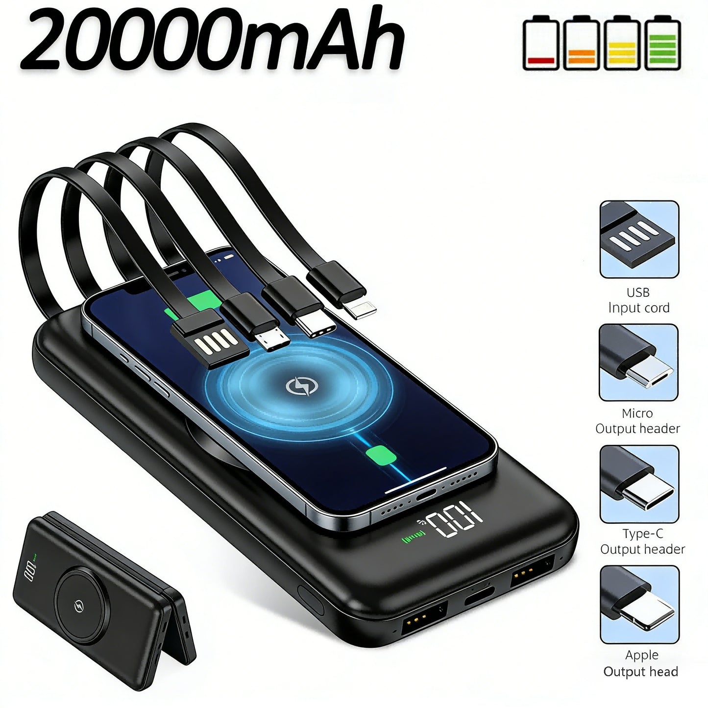 20000mAh Fast Power Bank – Portable Charger