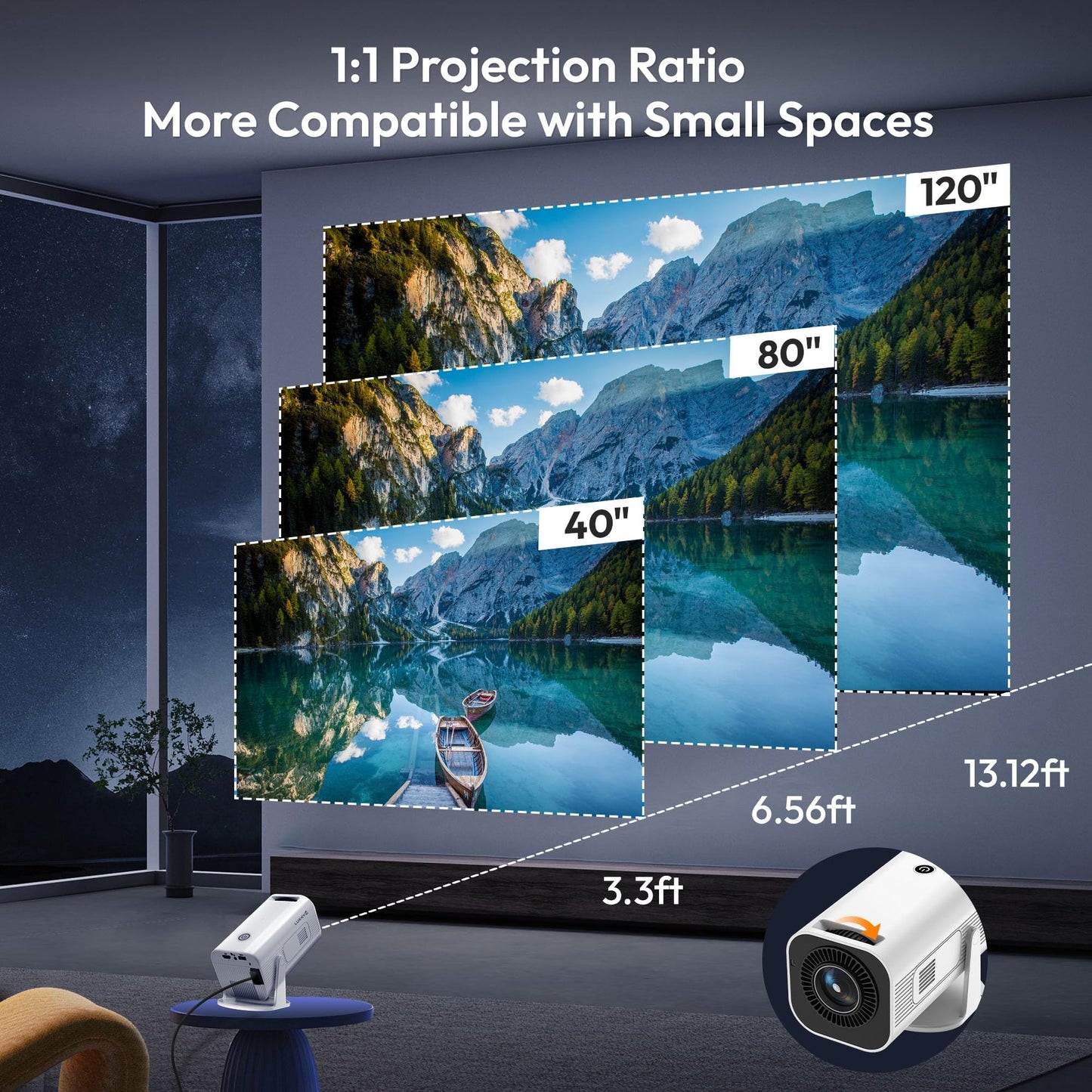 Portable Projector P330 – Home Cinema Anywhere