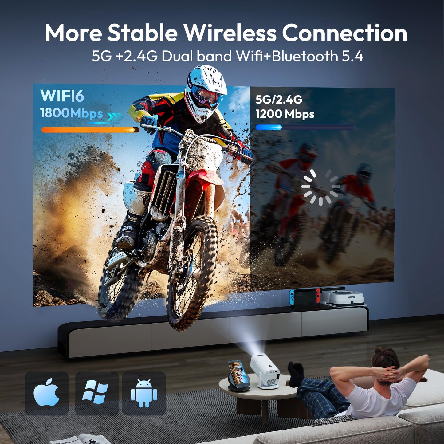 Portable Projector P330 – Home Cinema Anywhere