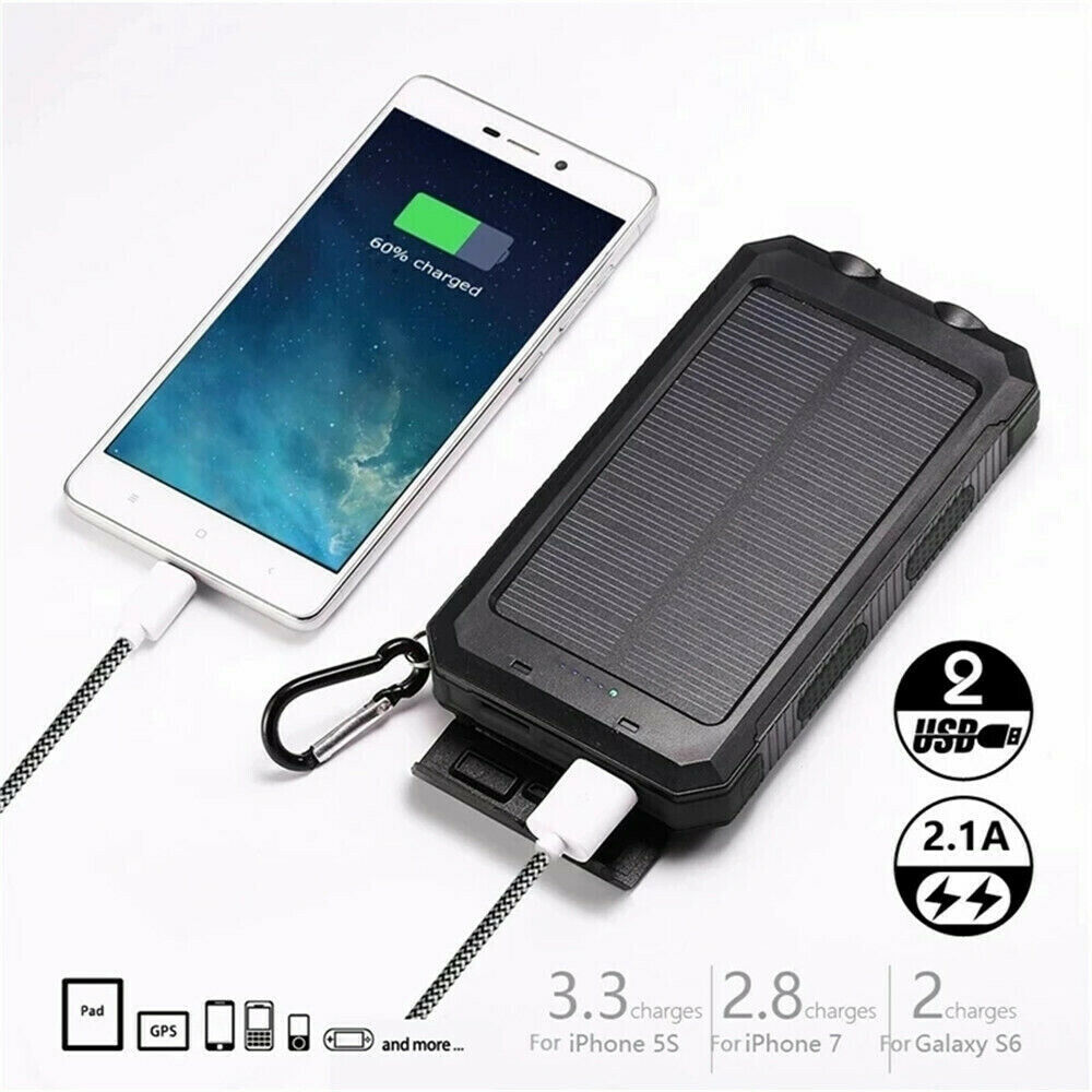 Solar Power Bank – Waterproof Outdoor Charger