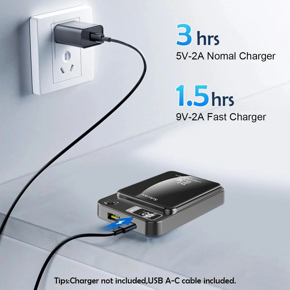 🔋 Magnetic Power Bank Black  👉 Magnetic Power Bank – Fast Charge